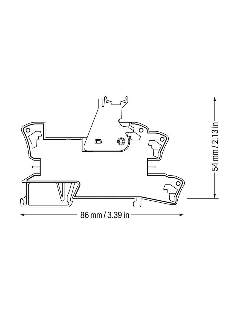 podstawka z przekaźnikiem 24V DC/24V DC 3,5A półprzewodnikowy