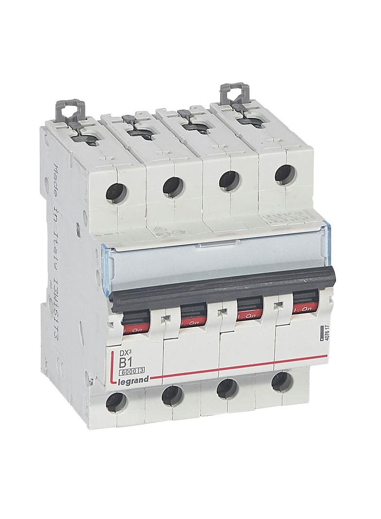 Wyłącznik Nadprądowy S 304 4P B1A 6kA DX3 407617 LEGRAND