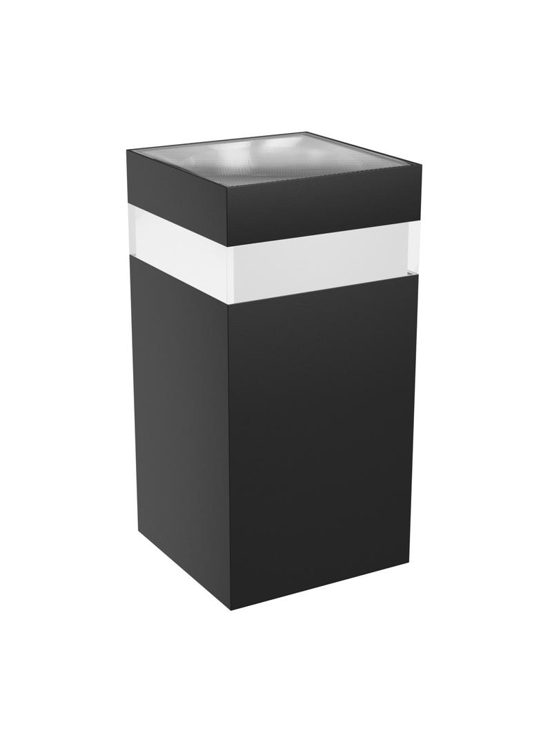 TORRE RING 9W CCT 230V IP54 99x78x156MM CZARNY KWADRATOWA ELEWACYJNA