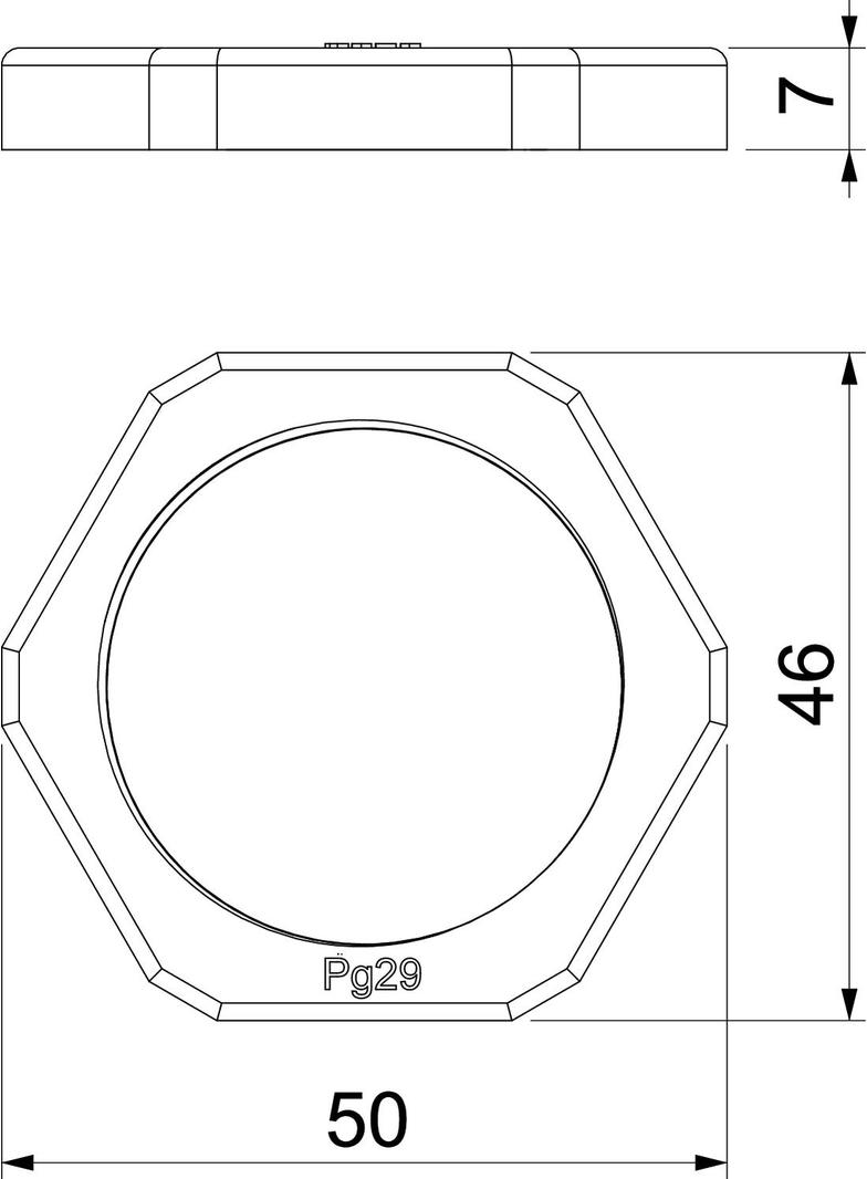 116 VDE, PRZECIWNAKRĘTKA PG29 POLIAMID SZ