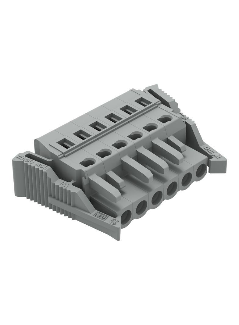 Gniazdo MCS‑MIDI Classic 6‑biegunowe szare raster 5mm 231‑106/037‑000 /50szt./ WAGO