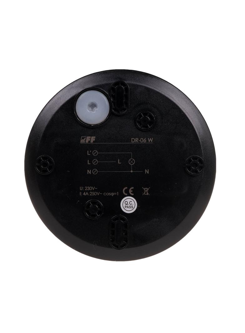 Sufitowy czujnik ruchu czarny DR-06B F&F