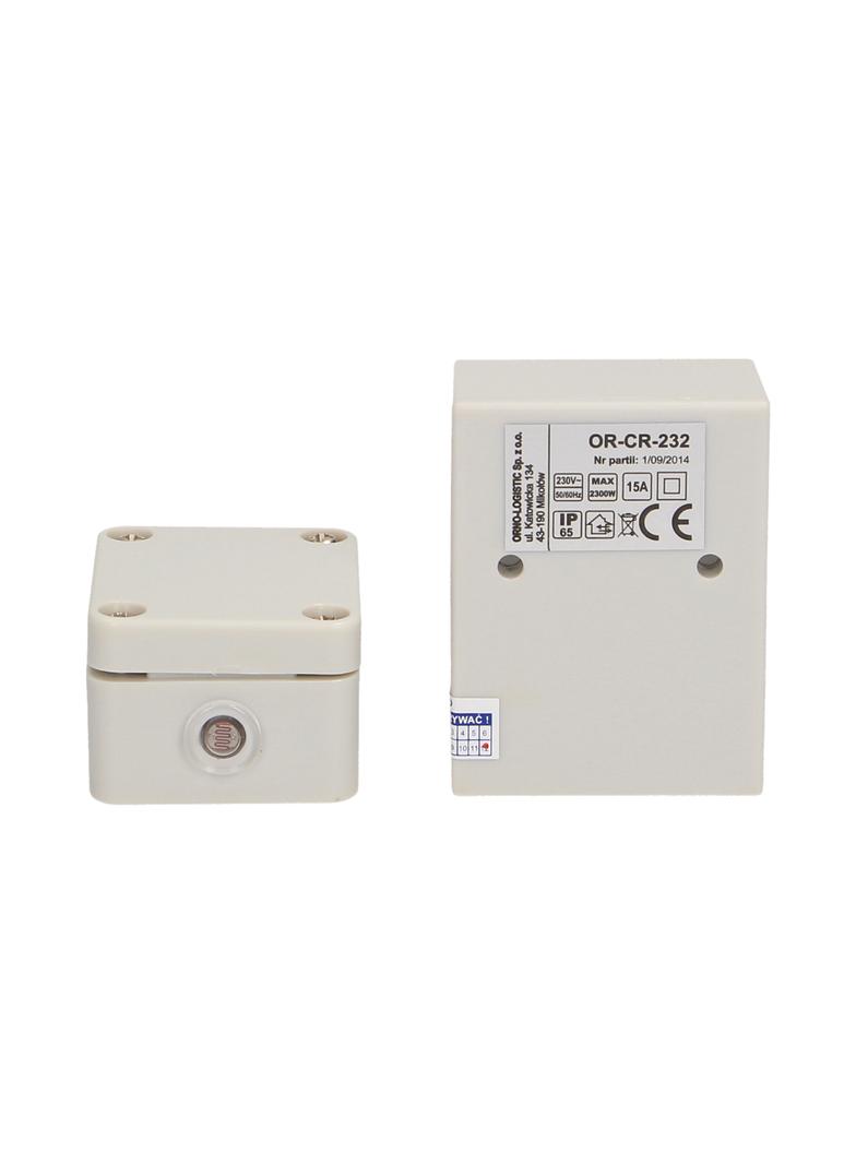Czujnik zmierzchowy z hermetyczną zewnętrzną sondą w puszce, IP65, 2300W OR-CR-232 ORNO