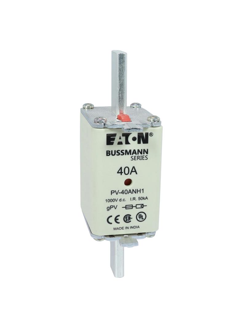 PV-40ANH1 Wkładka PV NH 40A 1000V DC PV rozmiar 1 podwójny wskaźnik PV-40ANH1 EATON