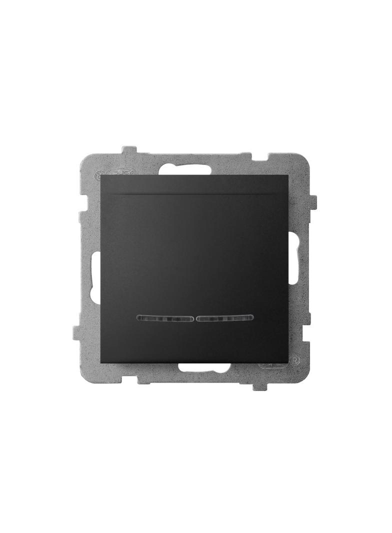 ARIA Łącznik hotelowy z podświetleniem pomarańczowym - kolor czarny metalik