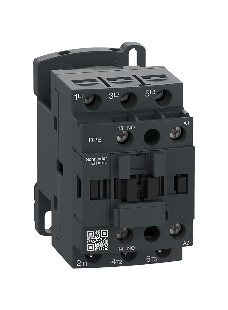 Easy TeSys DPE stycznik mocy, 12A, 3P, 120V 50/60 Hz cewka, styk pomocniczy 1zw