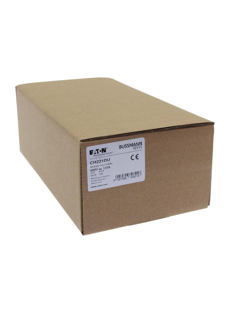 1 Pole 22x58 MFH Podstawa wkładki cylindrycznej 22x58 1P 125A 690VAC CH221DU EATON