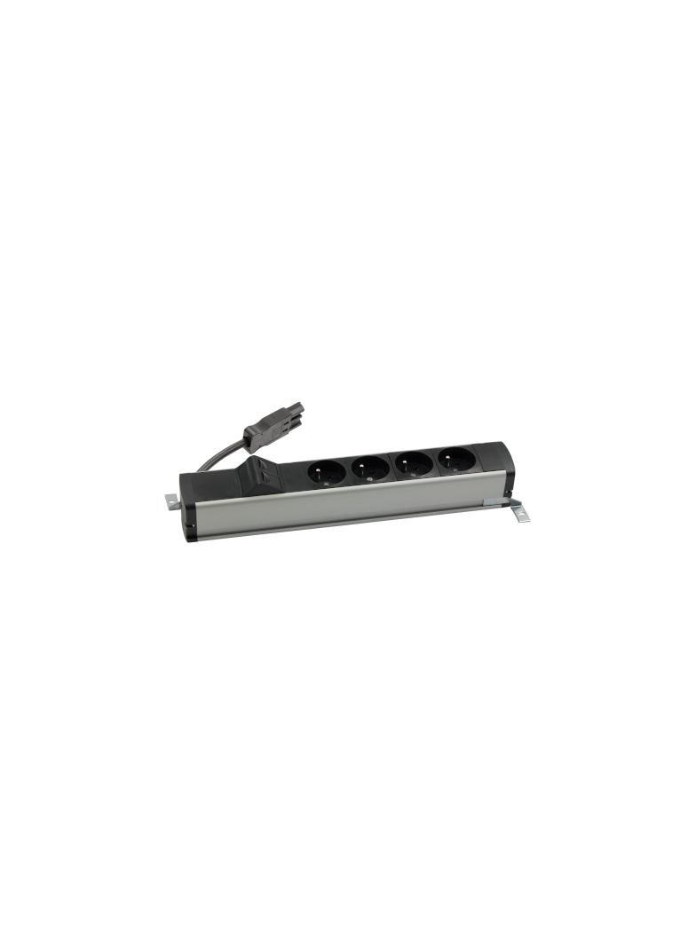 "Simon 480 TS48-110E400K0-40 Listwa standardowa 4 gn. typ E i płytka 2xRJ45 keystone