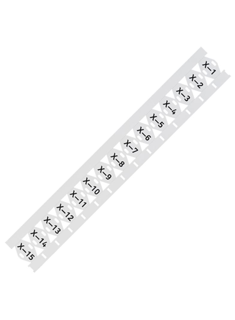 oznaczniki na opaskę zaciskową kabla 25 x 20 mm białe 500 szt./rolka WAGO