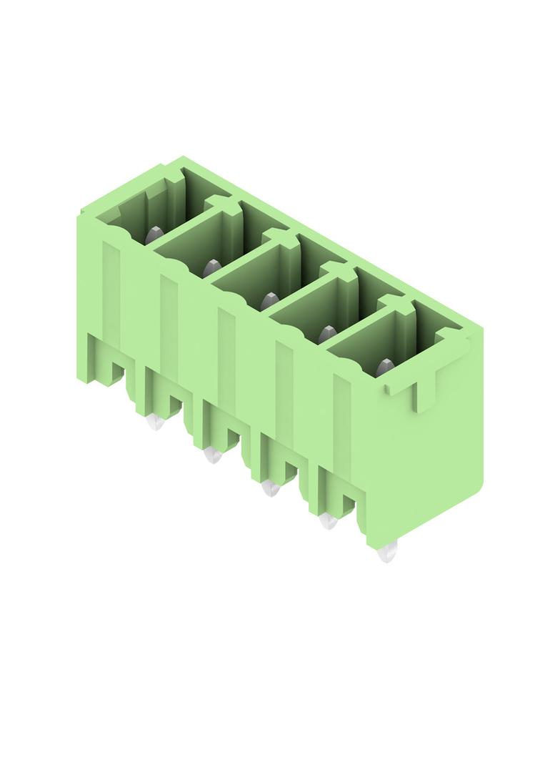 SC 3.81/05/180G 3.2SN GN BX Wtyki PCB (złącza płyty), 3.81 mm, Liczba biegunów: 5, kąt odejścia: 180° /50szt./ 1793640000 WEIDMÜLLER
