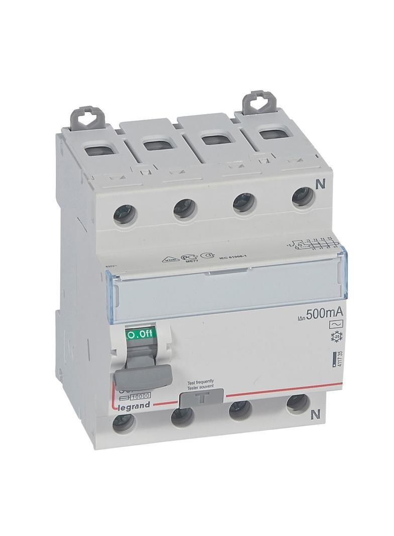 Wyłącznik Różnicowoprądowy P 304 4P 80A 500Ma Typ AC DX3 411735 LEGRAND