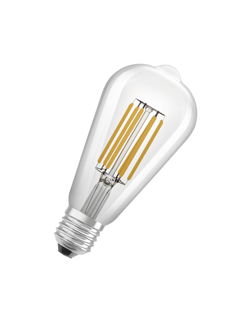 Lampa LED, klasyczny kształt bańki Edison 4W 830 230V szkło przezroczyste E27