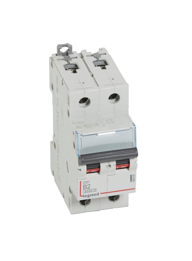 WYŁĄCZNIK NADPRĄDOWY S 302 2P B 2A 6000A SERII DX3, Legrand