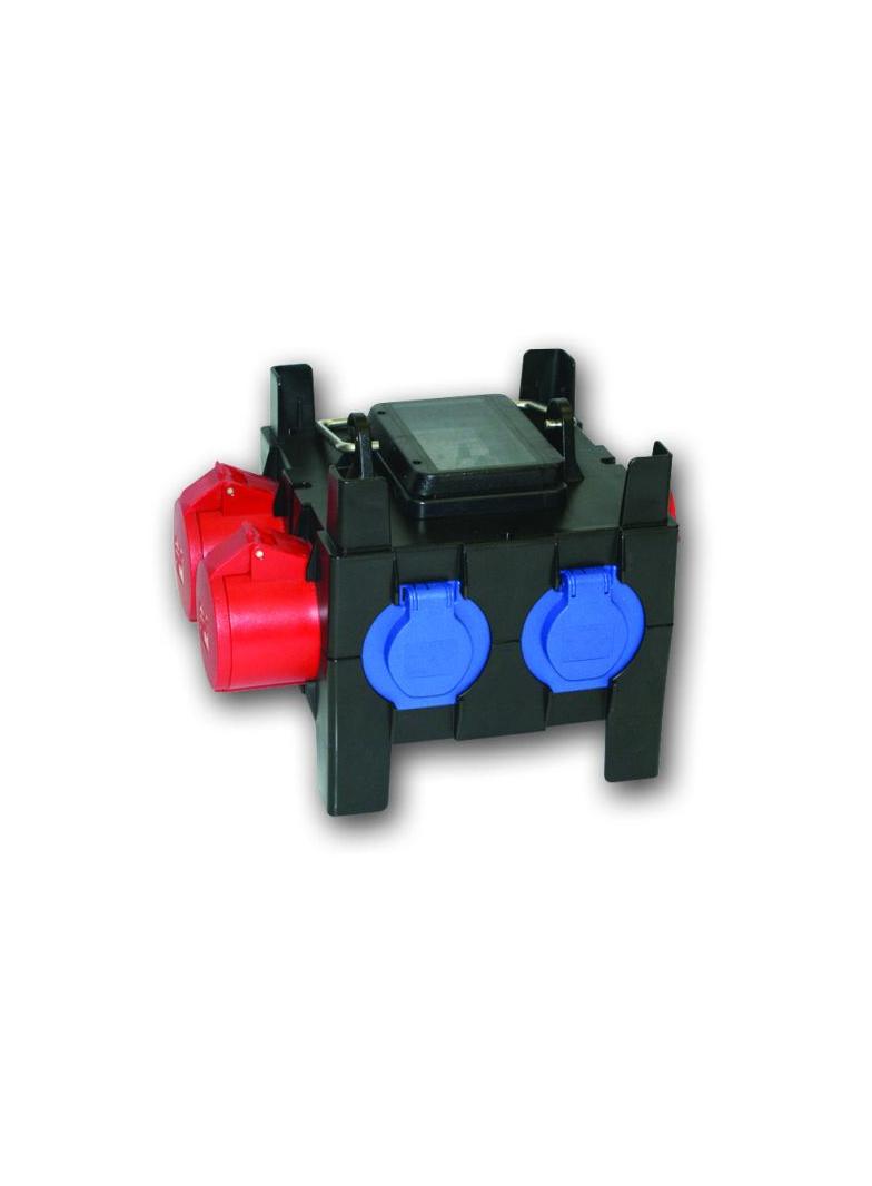 ROZDZIELNICA PRZENOŚNA Z TWORZYWA TYPU „NYSA” 8M Wejście 32/5 - wyjście 32/5 16/5xB16 2xGSxB16 FI40/