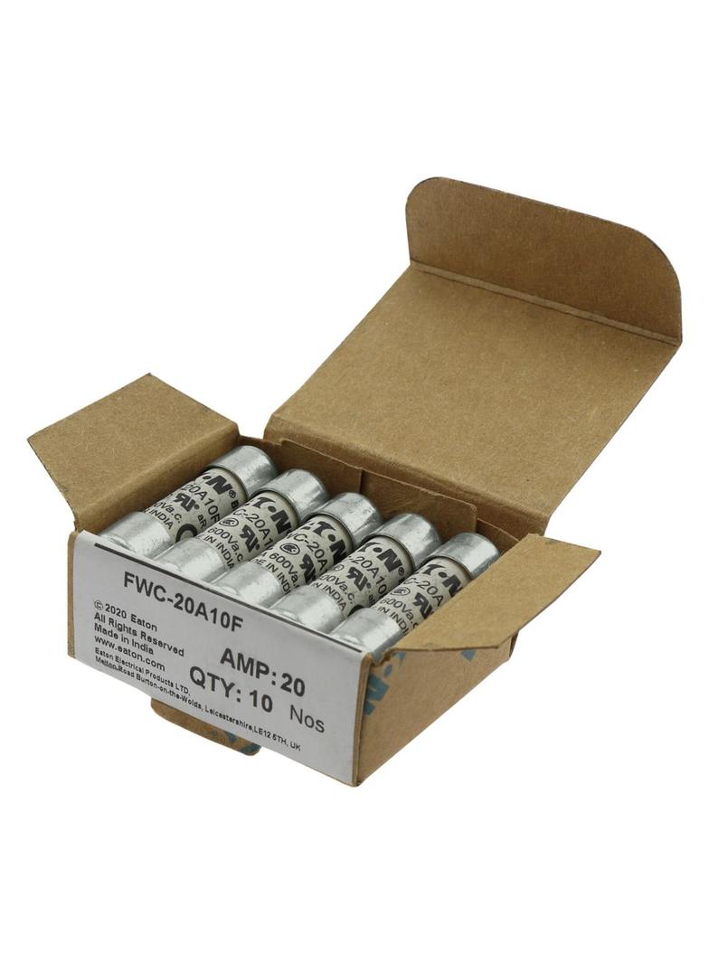 20AMP 600V AC UL FERRULE 10x38MM FUSE Wkładka szybka 20A AC 600V 10x38 mm aR UL FWC-20A10F EATON