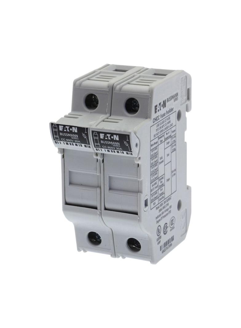 2Pole 30A 600V MFH For 10X38 Class CC Podstawa wkładki cylindrycznej 10x38 2P 32A 690VAC std. UL CHC