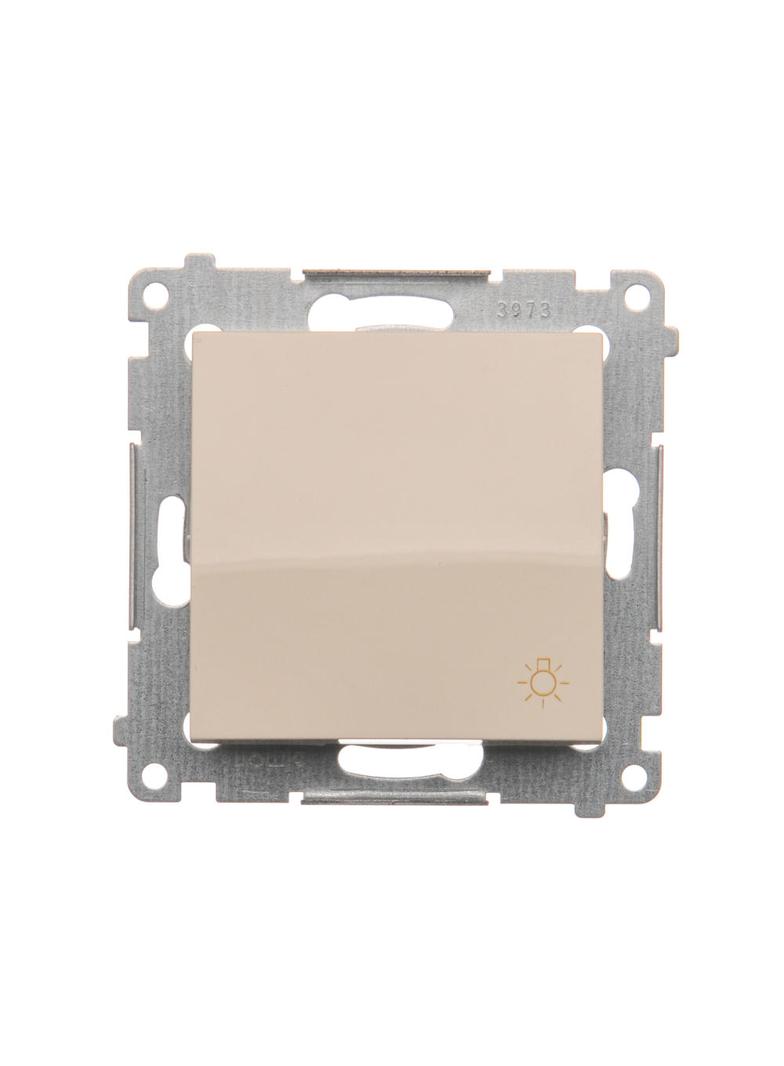Simon 54 Przycisk „światło” 10A 250V szybkozłączka kremowy DS1.01/41 KONTAKT