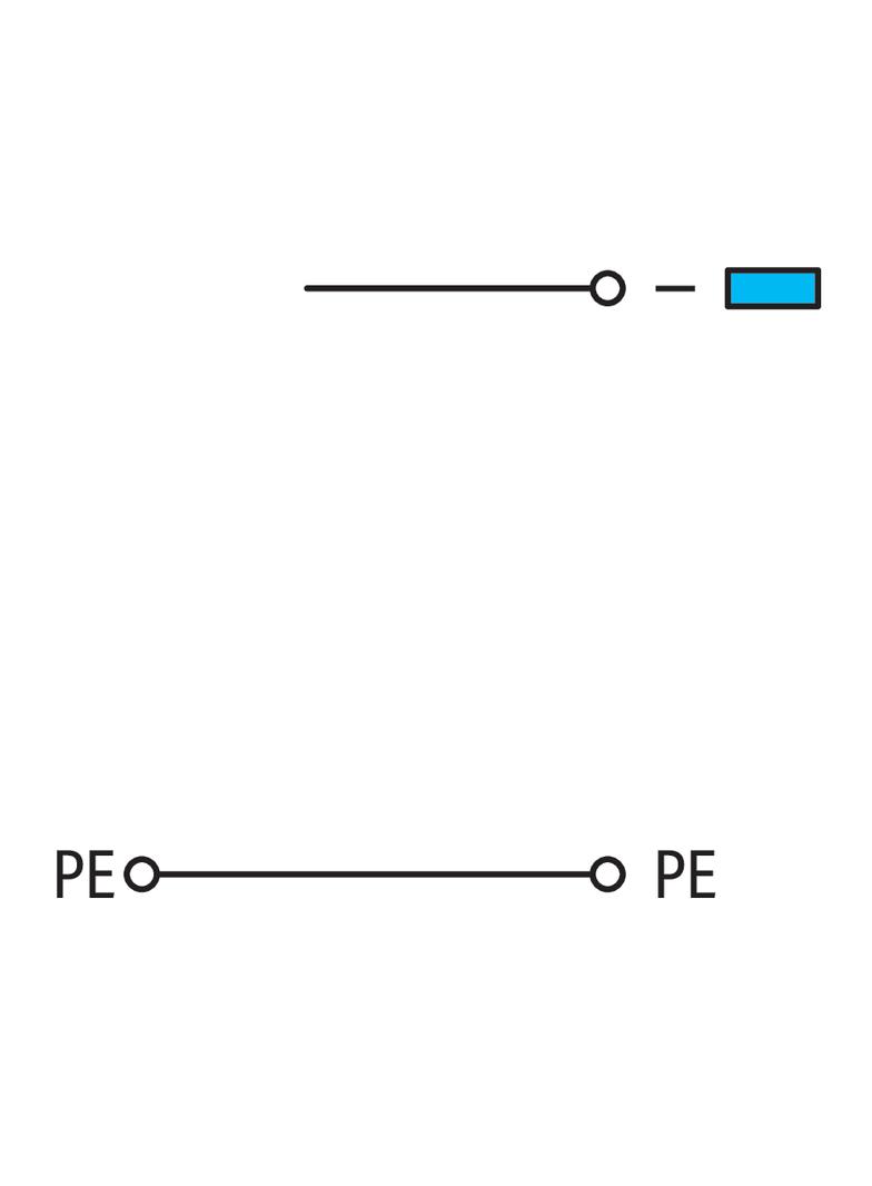 złączka do elementów wykonawczych zasilająca z PE 2,5 mm2