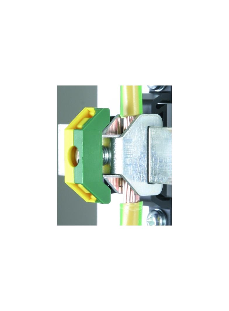 Zacisk PE na szynę SN, 18x3 mm