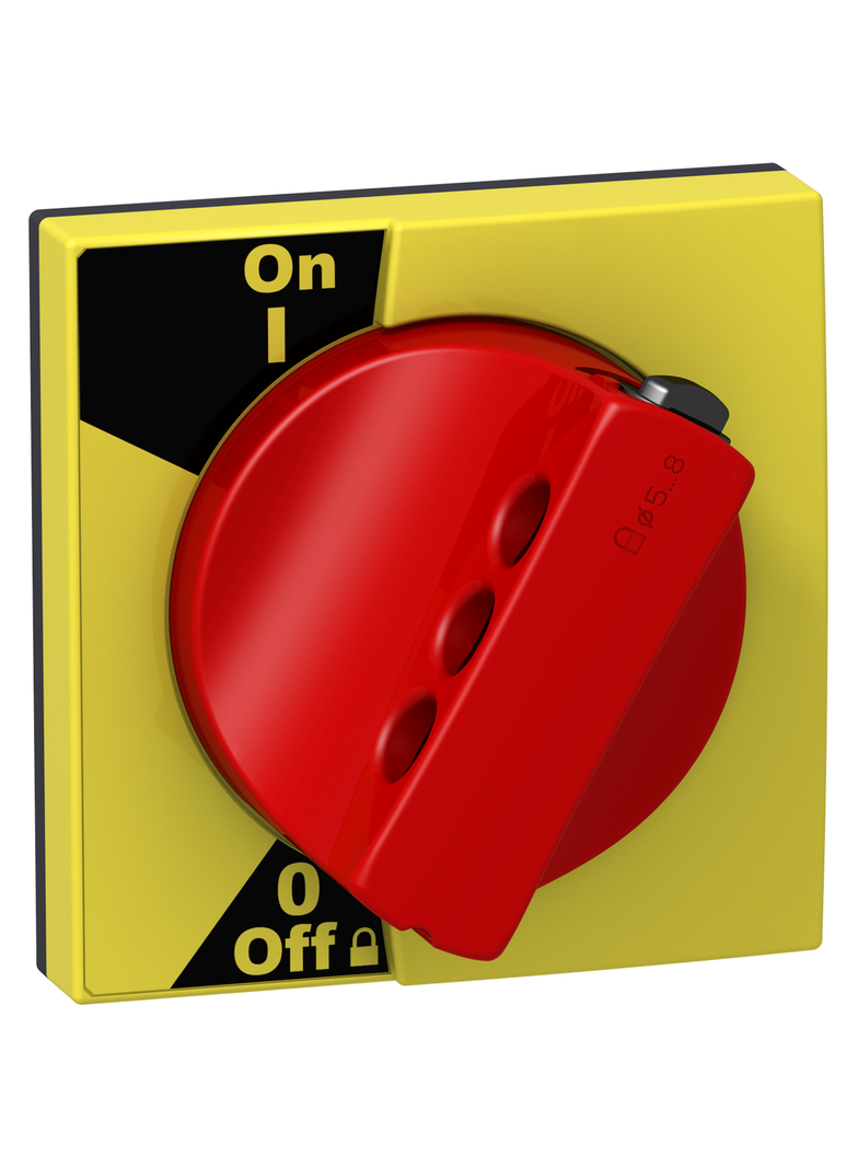 Zestaw napędu drzwiowego Acti9 z czerwonym pokrętłem