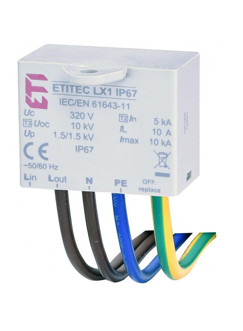 ETITEC LX1 IP67 Ogranicznik przepięć do źródeł światła LED