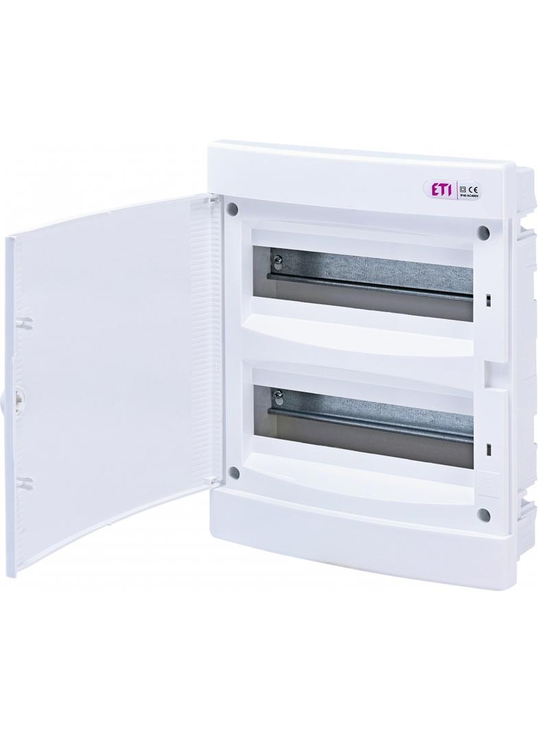 ECM24PO-s  - Obudowa podtynkowa 24 mod. drzwi białe