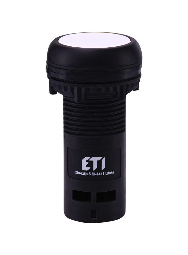 ECF-01-W - Przycisk kompaktowy z guzikiem krytym, 1NC, Biały