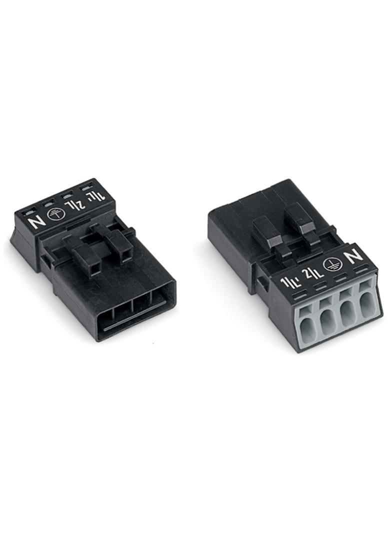 WINSTA MINI wtyk 4-torowy czarny