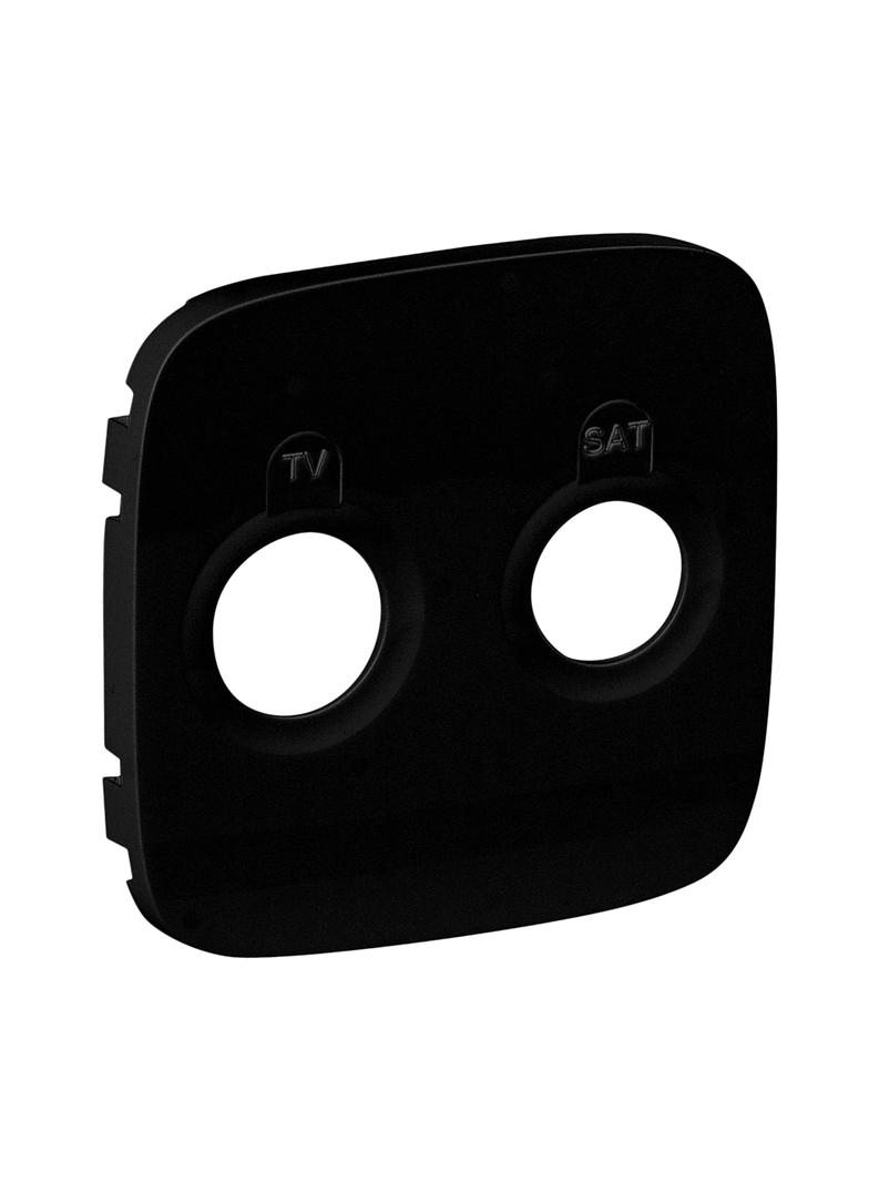 VALENA ALLURE - PLAKIETKA CZARNA GNIAZDA TV-SAT KOŃCOWEGO LUB PRZELOTOWEGO LUB ZAKOŃCZENIOWEGO, Legr