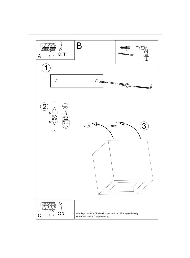 Sollux Kinkiet LEO beton SL.0991