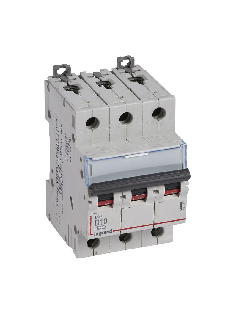 WYŁĄCZNIK NADPRĄDOWY S 313 3P D 10A 10000A SERII DX3, Legrand