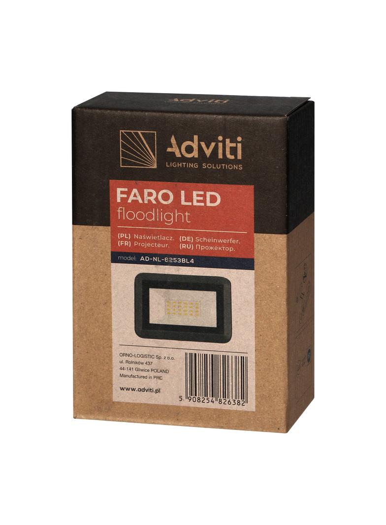 FARO LED 20W naświetlacz 1600lm, IP65, 4000K AD-NL-6253BL4 ORNO