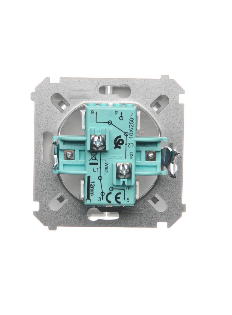 Simon Basic Łącznik schodowy podwójny 10A 250V zaciski śrubowe biały BMW6/2.01/11 KONTAKT