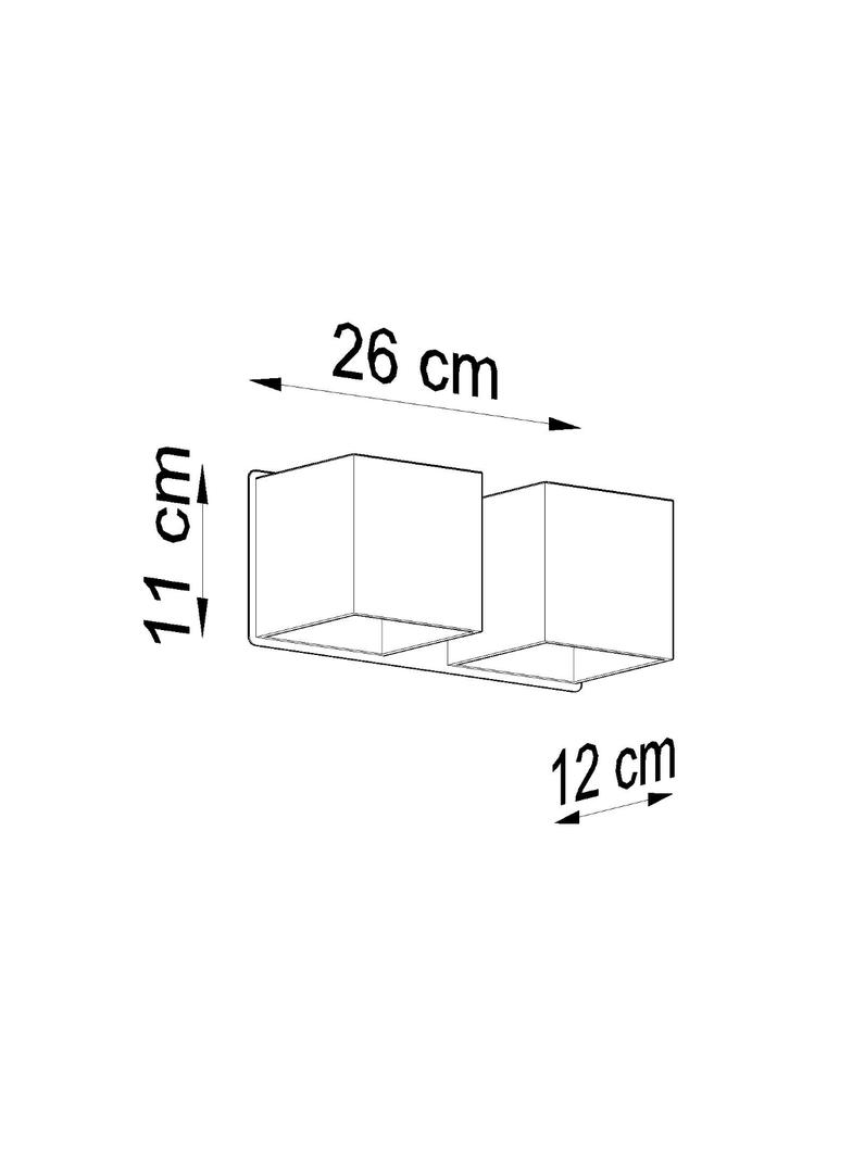 Sollux Kinkiet QUAD 2 biały SL.0656