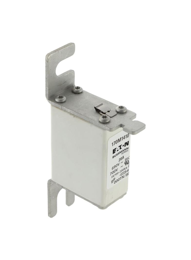 20A 690V gR 000TN/80 TYPE T IND. FUSE Wkładka szybka 20A AC 690V DIN 000 21x40x100 mm gR, 170M1410 E