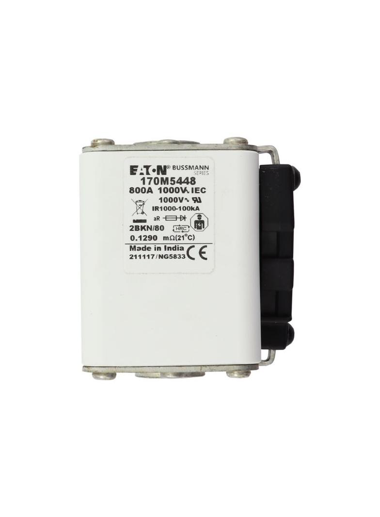 FUSE 800A 1000V 2BKN/80 AR Wkładka szybka 800A AC 1000V rozmiar 2 61x77x81 mm aR IEC UL 170M5448 EAT