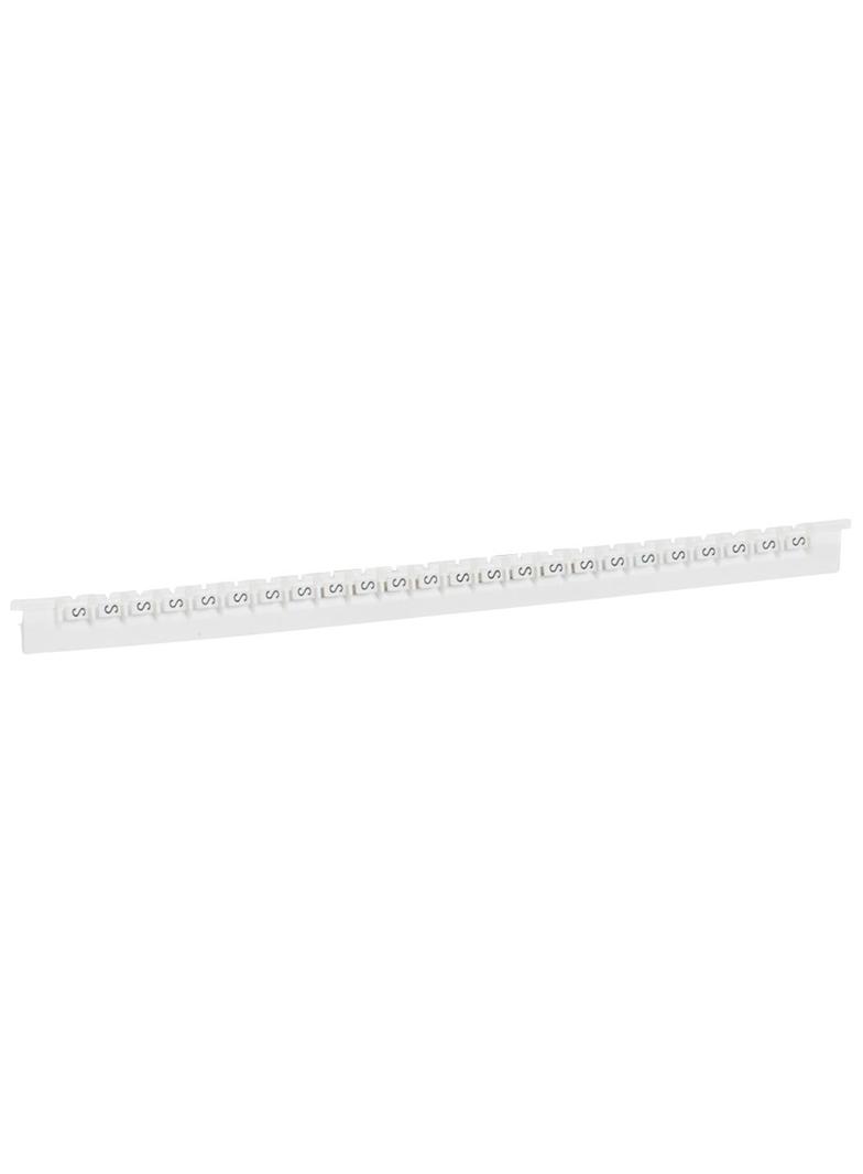 Oznacznik Przewodów Memocab Biały Litera /S/ /240Szt./ 037844 LEGRAND