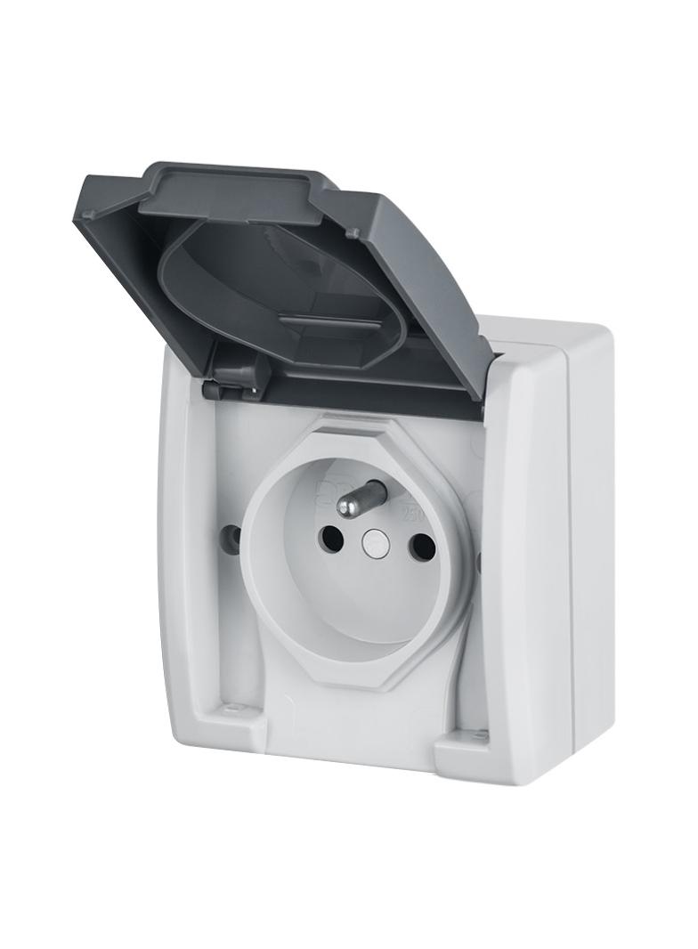 GNT AQUANT 2P+Z szare IP55