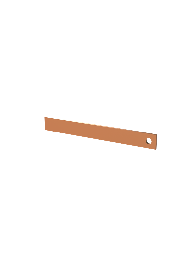 ZX2118 Szyna Cu 30x5mm, L:247mm