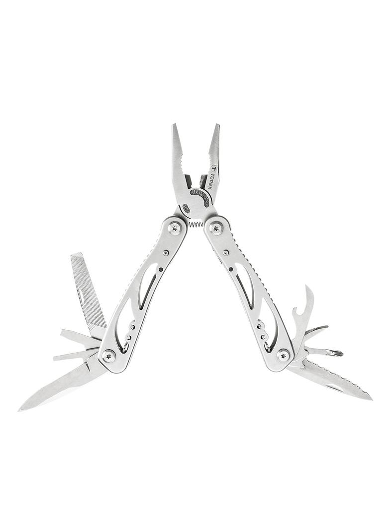 Narzędzie wielofunkcyjne, srebrny, zestaw 9 elementów