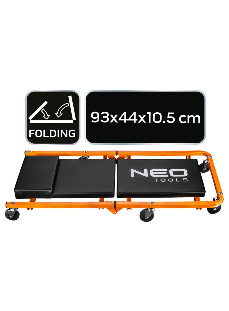 Leżanka warsztatowa składana, 930 x 440 x 105 mm