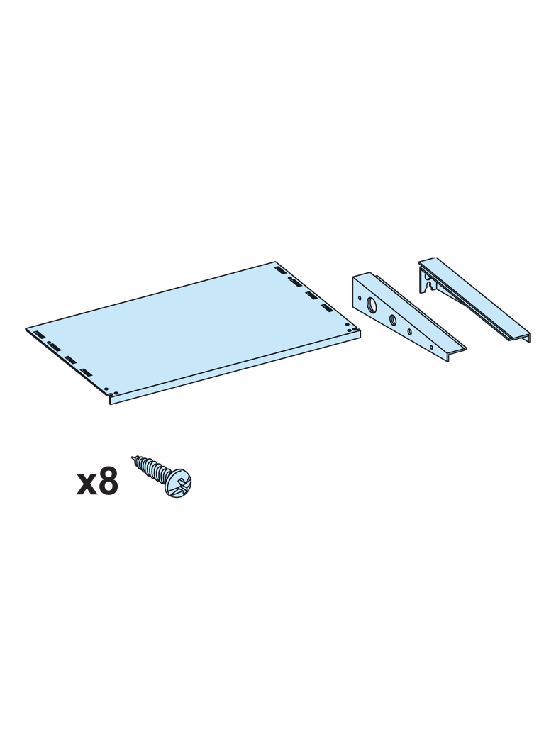 Rozdzielnice PrismaSet, dach do przedziału obudowy IP55 600mm