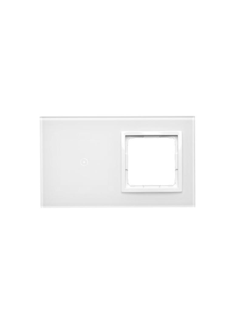 Simon 54 Touch Panel dotykowy S54 Touch 2 moduły 1 pole dotykowe + 1 otwór na osprzęt S54 biała perła DSTR210/70 KONTAKT