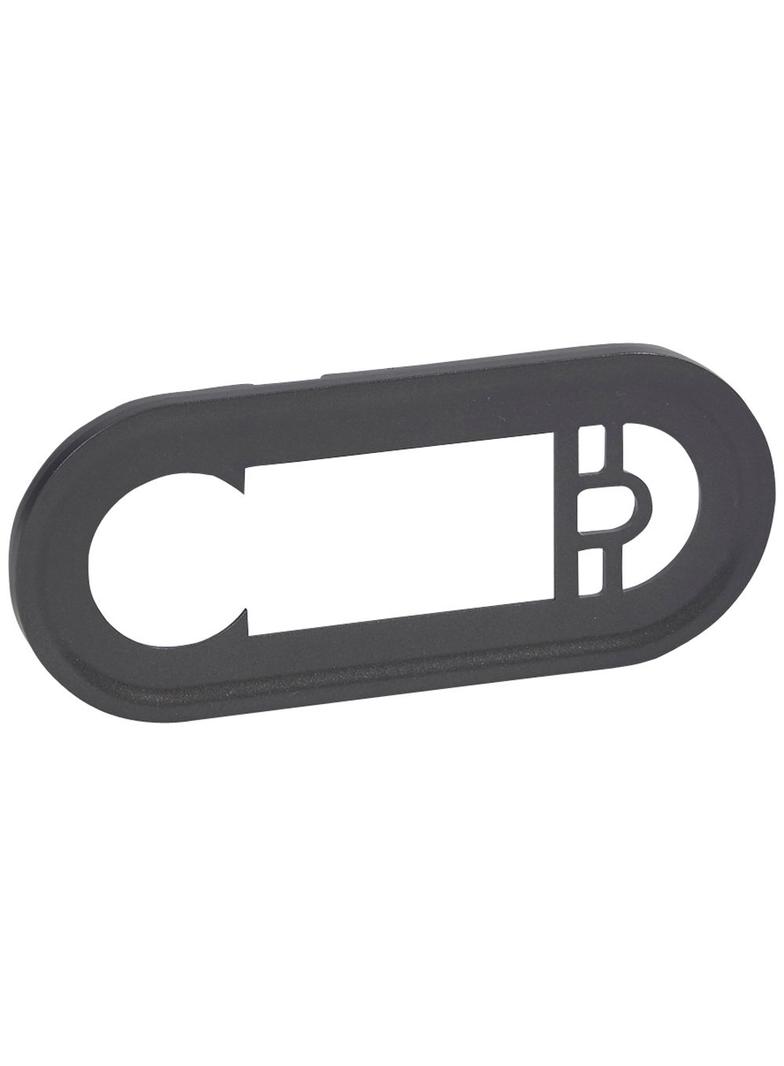 CELIANE - Plakietka termostatu programowalnego z wyświetlaczem / tunera RDS z zasilaczem grafitowa,