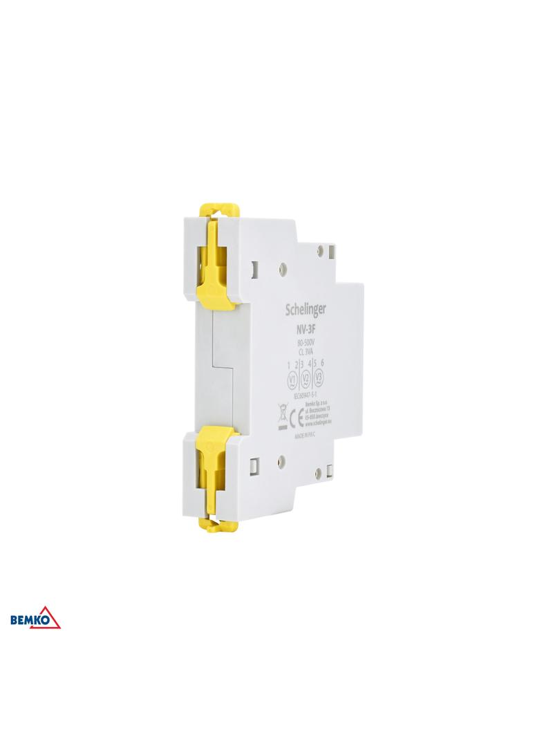 Woltomierz lampka kontrolka modułowa Wskaźnik napięcia 3F cyfrowy 80-500V SCHELINGER