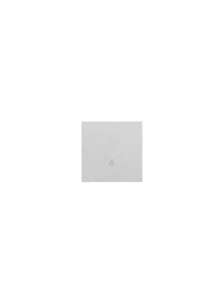 Simon 55 Klawisz pojedynczy z piktogramem /światło/ do: SP1M Aluminium mat TKWS1/143 KONTAKT