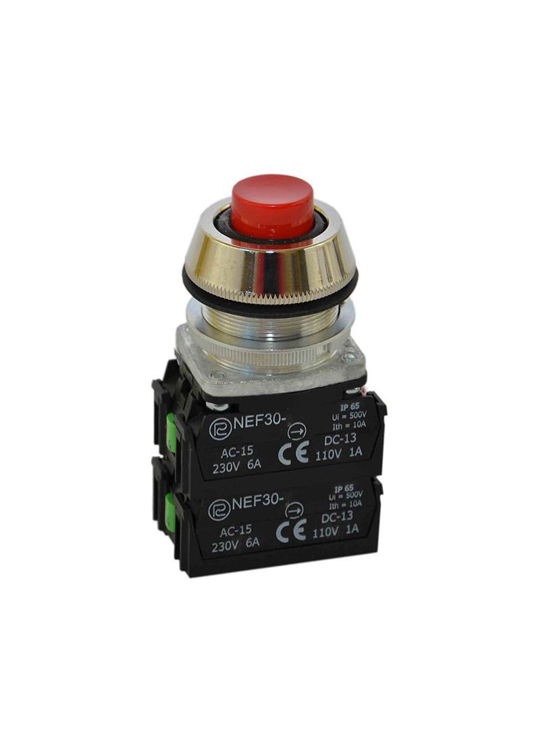 Przycisk NEF30-UW 2X2Y W3 czerwony