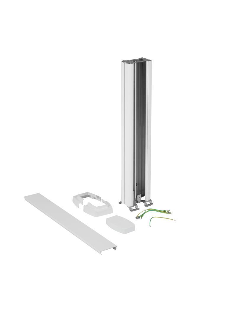 Minikolumna uniwersalna 1-komorowa 0,68m, biała, Legrand