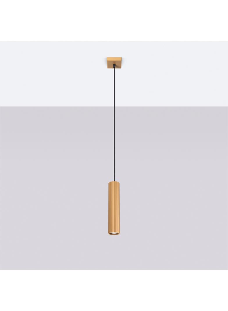 Sollux Lampa wisząca KARBON 1 złoty SL.1554