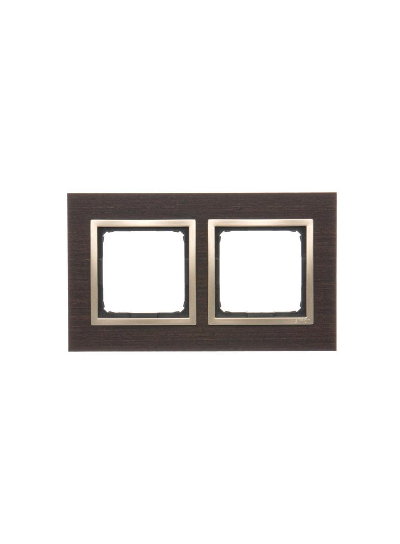 Simon 54 Nature Ramka 2-krotna Nature-Drewno ZŁOTE WENGE IP20/IP44* (*IP44-należy zastosować zestaw uszczelek DUN2) DRN2/85 KONTAKT